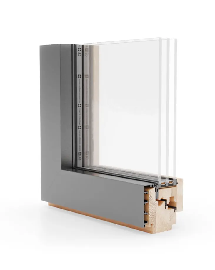 Holzfenster Naturo 68 ALU